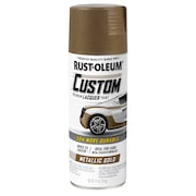 RUST-OLEUM Automotive Premium Custom Lacquer Spray Paint, Metallic Gold, 11 oz. 323352